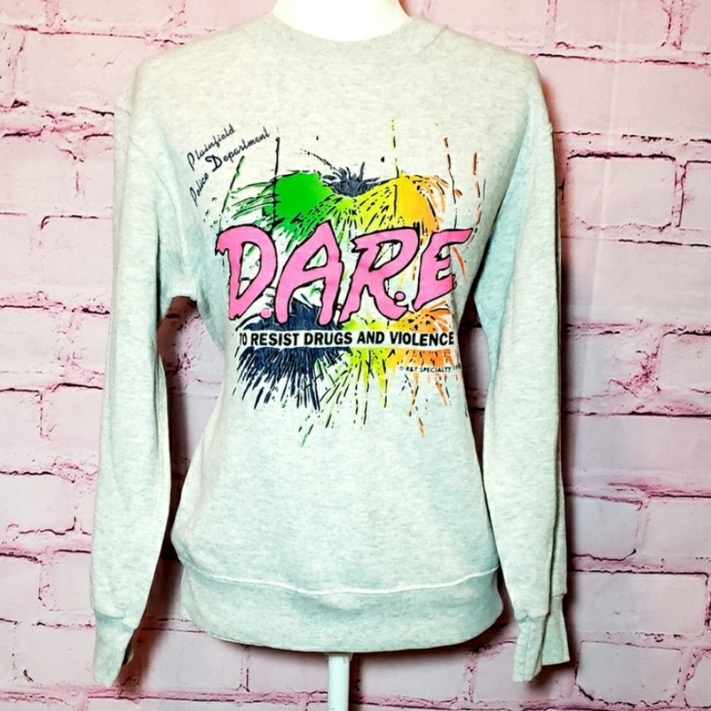 Gray DARE Graphic Women's Sweater